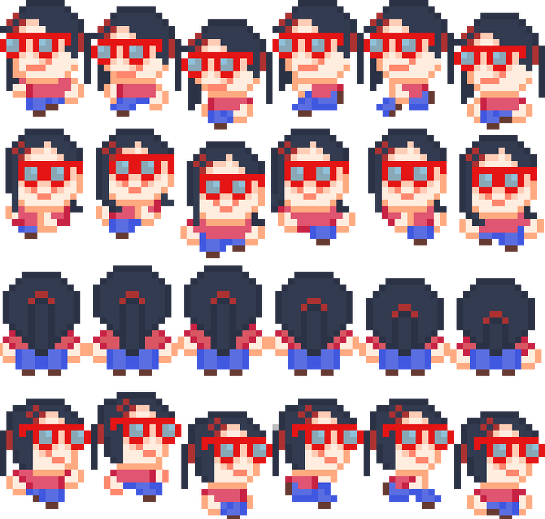 Sprite sheet running